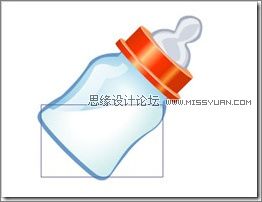 Flash绘图功能制作奶瓶标志34