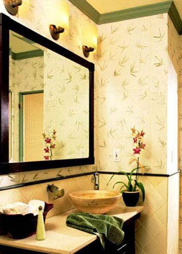 卫浴间壁纸装饰10方案9