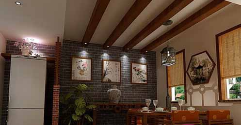 现代简约中式餐厅装修设计5