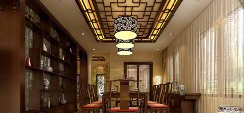 现代简约中式餐厅装修设计4