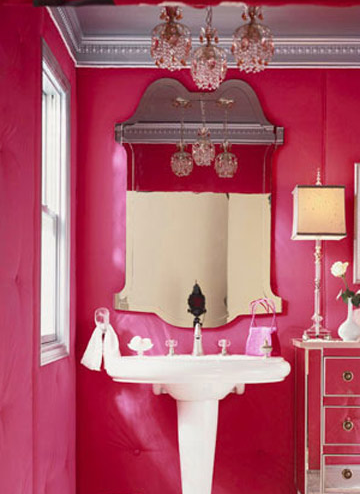 打造浪漫浴室的10种卫浴间壁纸1