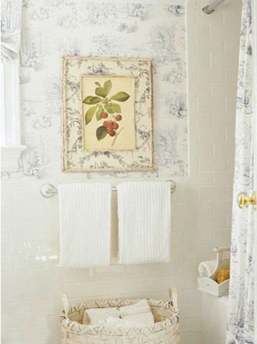 打造浪漫浴室的10种卫浴间壁纸8