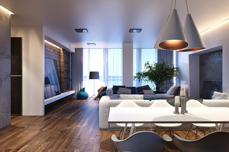 230平米现代舒适的公寓设计14