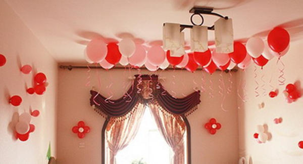 2013婚房气球布置2