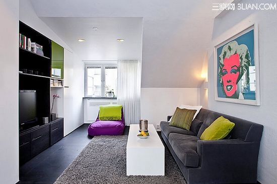 瑞典54平方幸福感公寓案例欣赏2