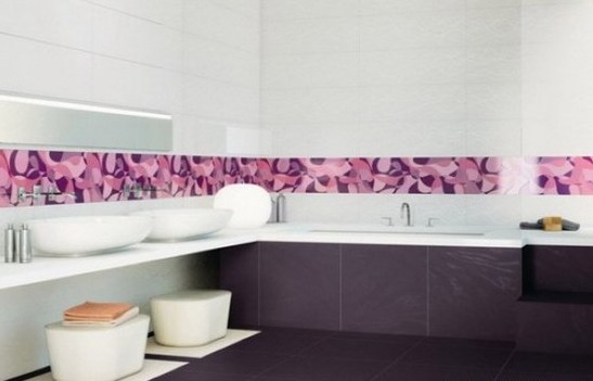 紫色卫浴间装修设计8