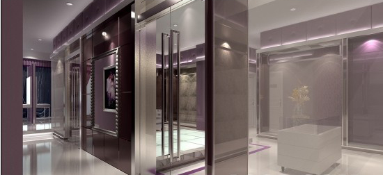 维纳斯婚纱影楼，紫色优雅中的性感装修設計2