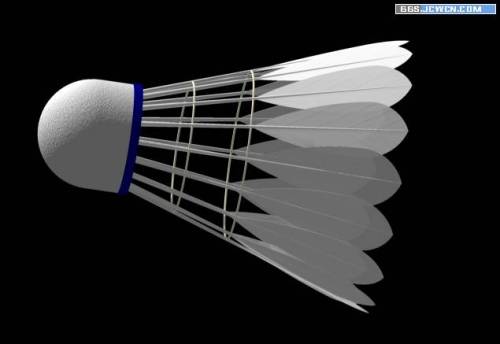 AutoCAD三维建模制作立体羽毛球20