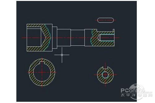 用浩辰CAD机械软件绘制连接器5