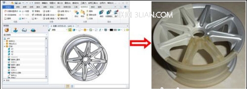 资深CAD设计师分享快速3D打印汽车轮毂1