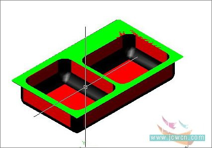 AutoCAD教程：厨房用的水槽建模方法4