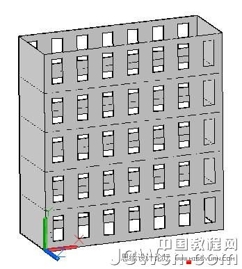CAD 2011教程：曲面命令创建楼房5