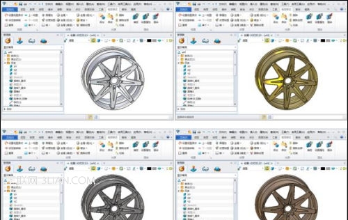 三维CAD快速设计汽车轮毂教程14