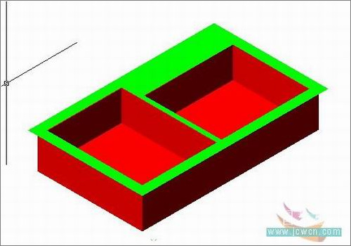 AutoCAD教程：厨房用的水槽建模方法3