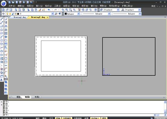 浩辰CAD之图纸空间和模型空间的概念1