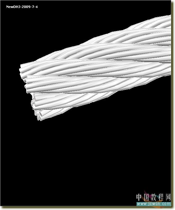 AutoCAD建模教程:49股钢丝绳的制作方法18