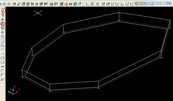 CAD绘制三坡度的内缩的盘子5