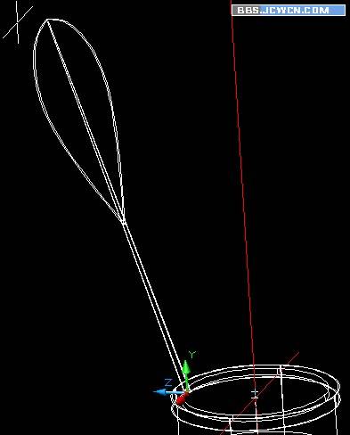 AutoCAD三维建模制作立体羽毛球13