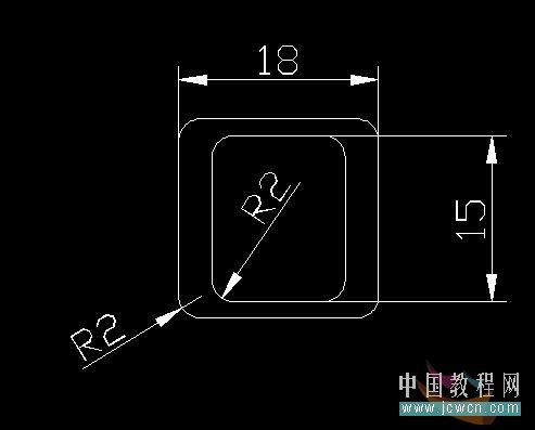 AutoCAD实例教程：逼真键盘帽的画法1