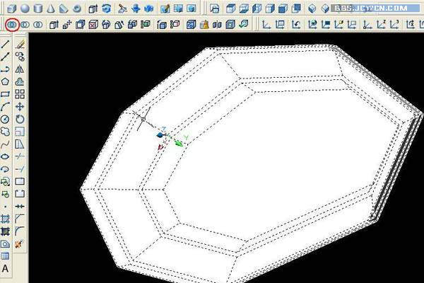 CAD绘制三坡度的内缩的盘子9