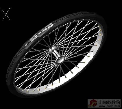 CAD绘制三维单车车轮2