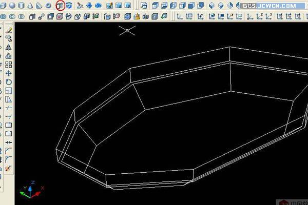 CAD绘制三坡度的内缩的盘子6