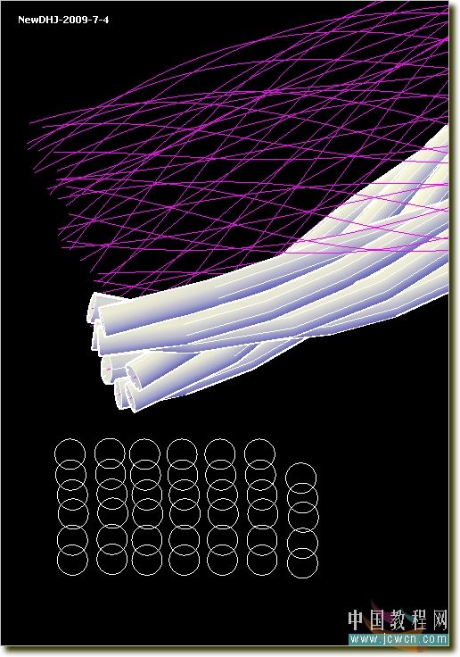 AutoCAD建模教程:49股钢丝绳的制作方法16