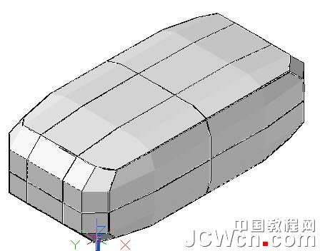 AutoCAD运用长方体网格拉伸制作沙发4