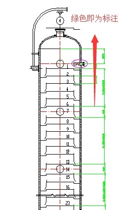 教你用CAD画出塔设备图形8
