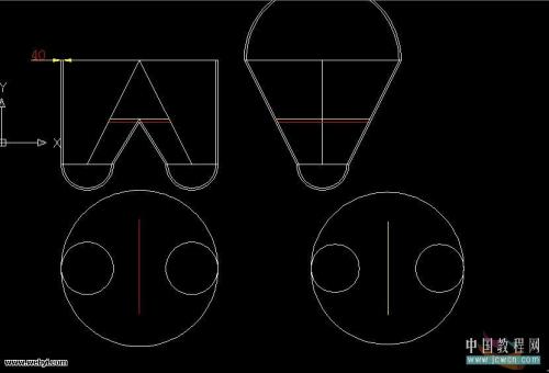 AutoCAD三维实例异形三通的画法7