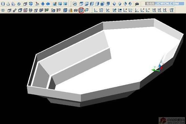 CAD绘制三坡度的内缩的盘子10