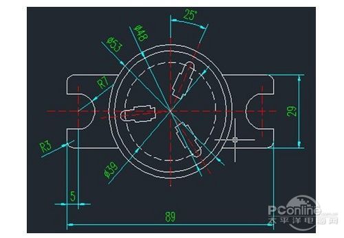 CAD实例剖析制造企业中电器底座绘制流程5