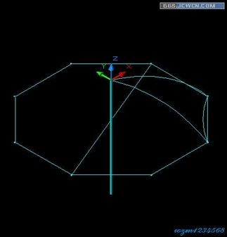 Auto CAD雨伞建模教程10