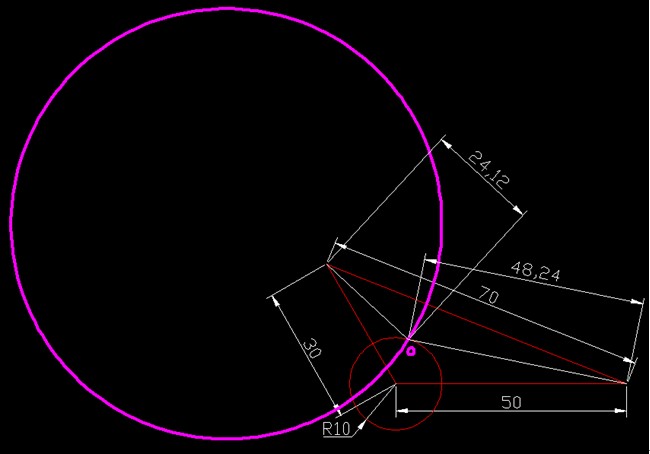 阿氏圆定理在中望CAD绘图中的应用5