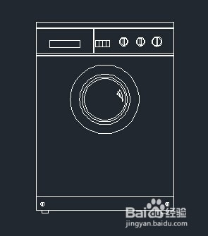 怎么用cad绘制洗衣机的实例教程9