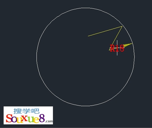 DIMJOGGED命令折弯标注实例8