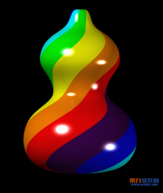 AutoCAD绘制彩虹色葫芦教程11