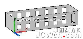 CAD 2011教程：曲面命令创建楼房4