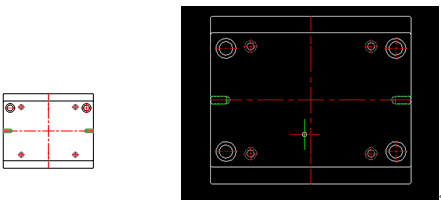 浩辰CAD燕秀模具教程之四分之一镜像功能1