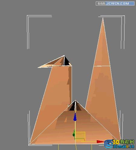3Dmax制作千纸鹤多边形建模教程11