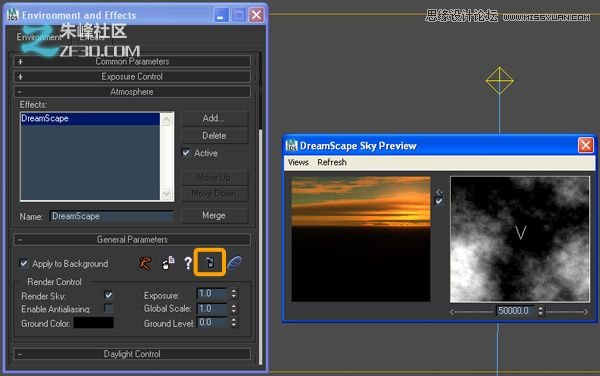 3dmax创建一个美丽的日落场景教程6