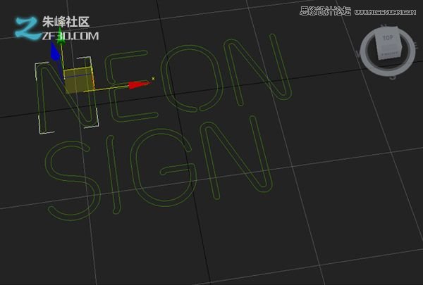 3dmax结合Vray制作霓虹灯艺术字效果2