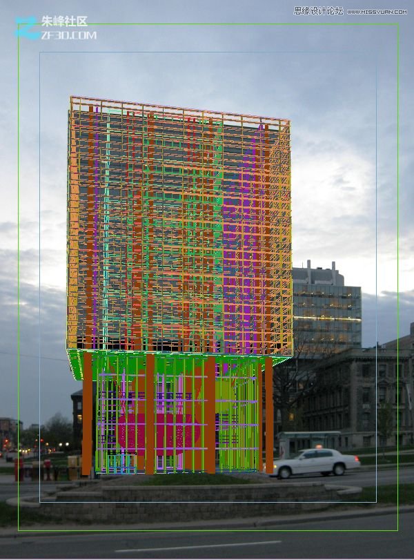 3Dmax结合PS制作超酷的建筑物效果图2