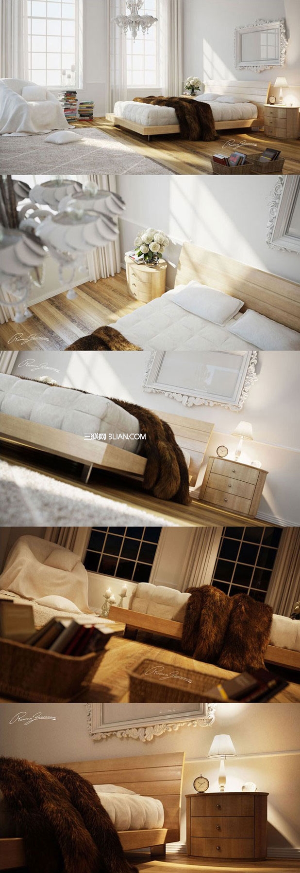 3DSMAX打造白色清新卧室20
