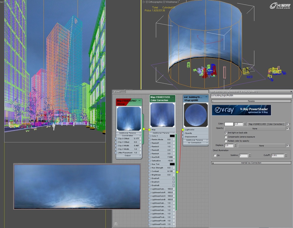 3DSMAX制作《Paracete》3D街景及渲染3