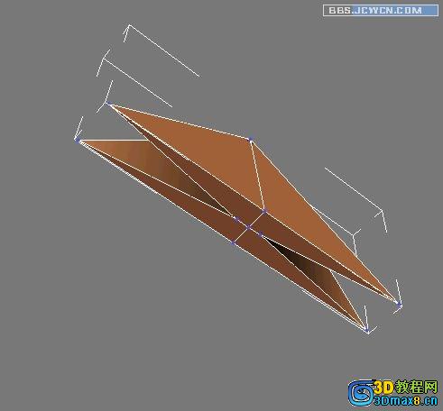 3Dmax制作千纸鹤多边形建模教程4