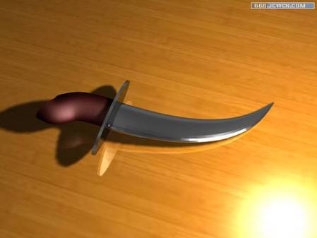 3DMAX用多边形制作精美匕首1