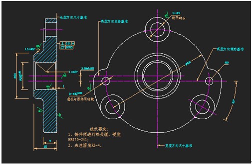 浩辰CAD教程机械之泵井盖绘制6