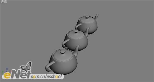 3dmax制作不同材质茶壶的投影效果3