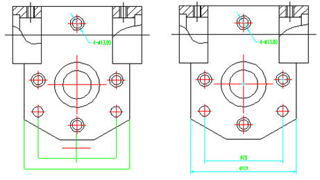 浩辰CAD教程机械之机械孔绘制5